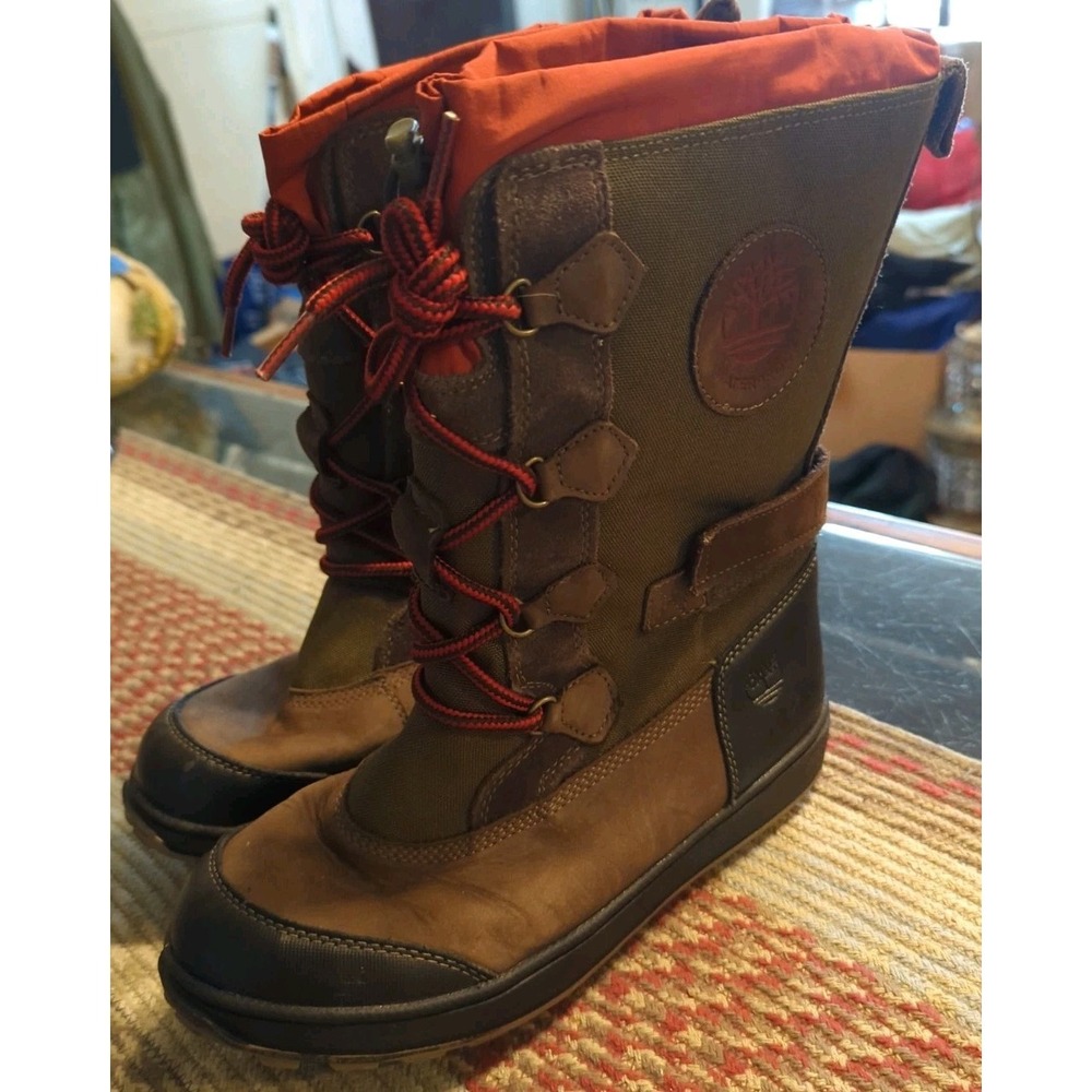 Big KIDS Timberland THERMOLITE Furry Lined Waterproof Boots Size 4.5